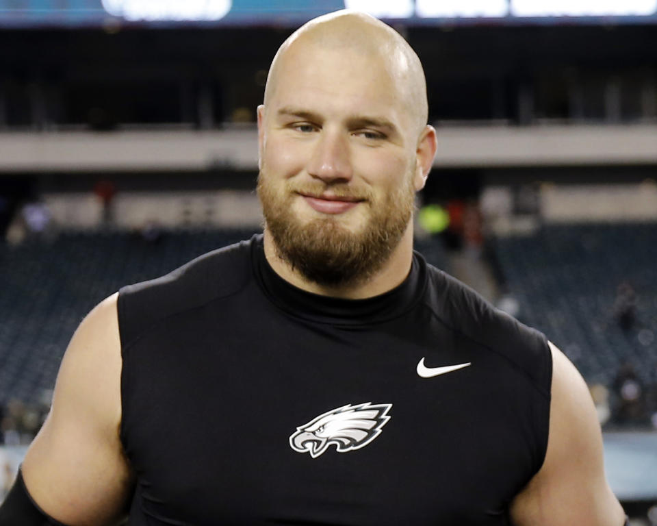 Philadelphia right tackle Lane Johnson. (AP)