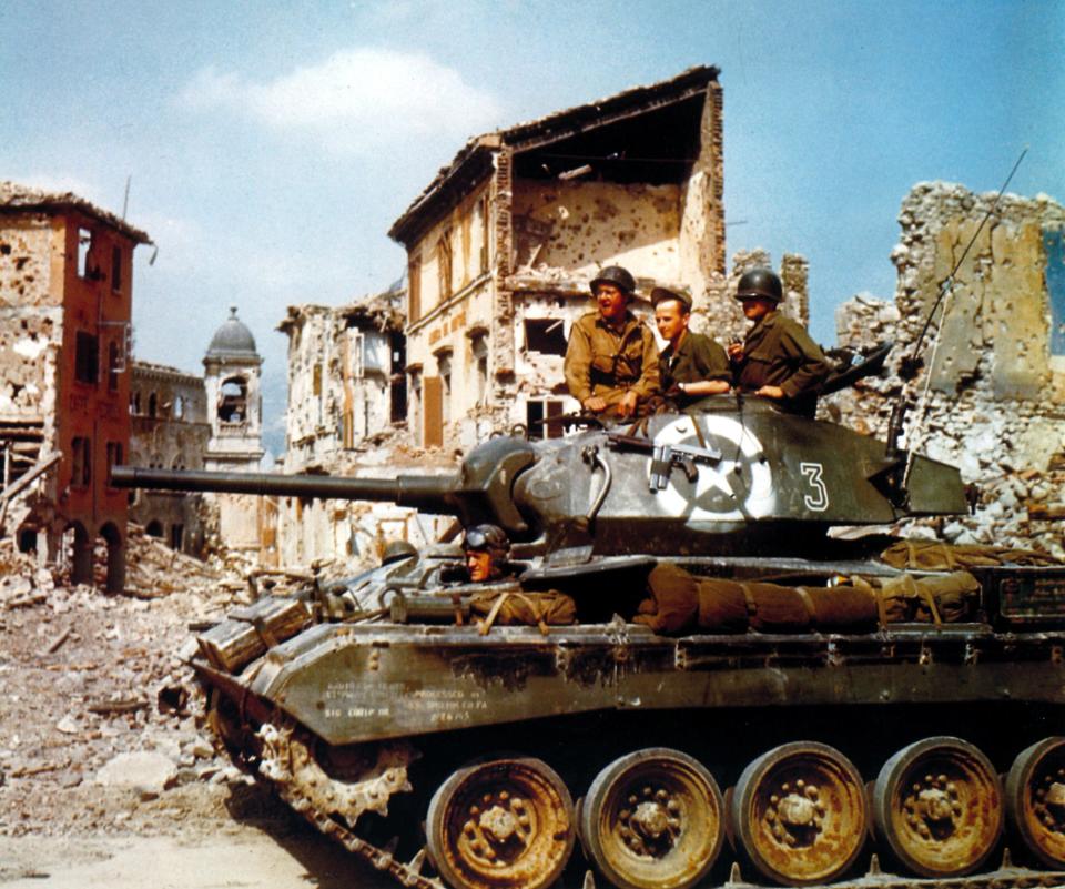 Army M24 Chaffee light tank Bologna Italy