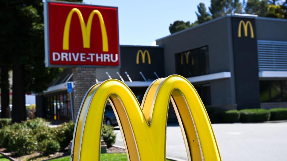 exterior of a McDonald's in California