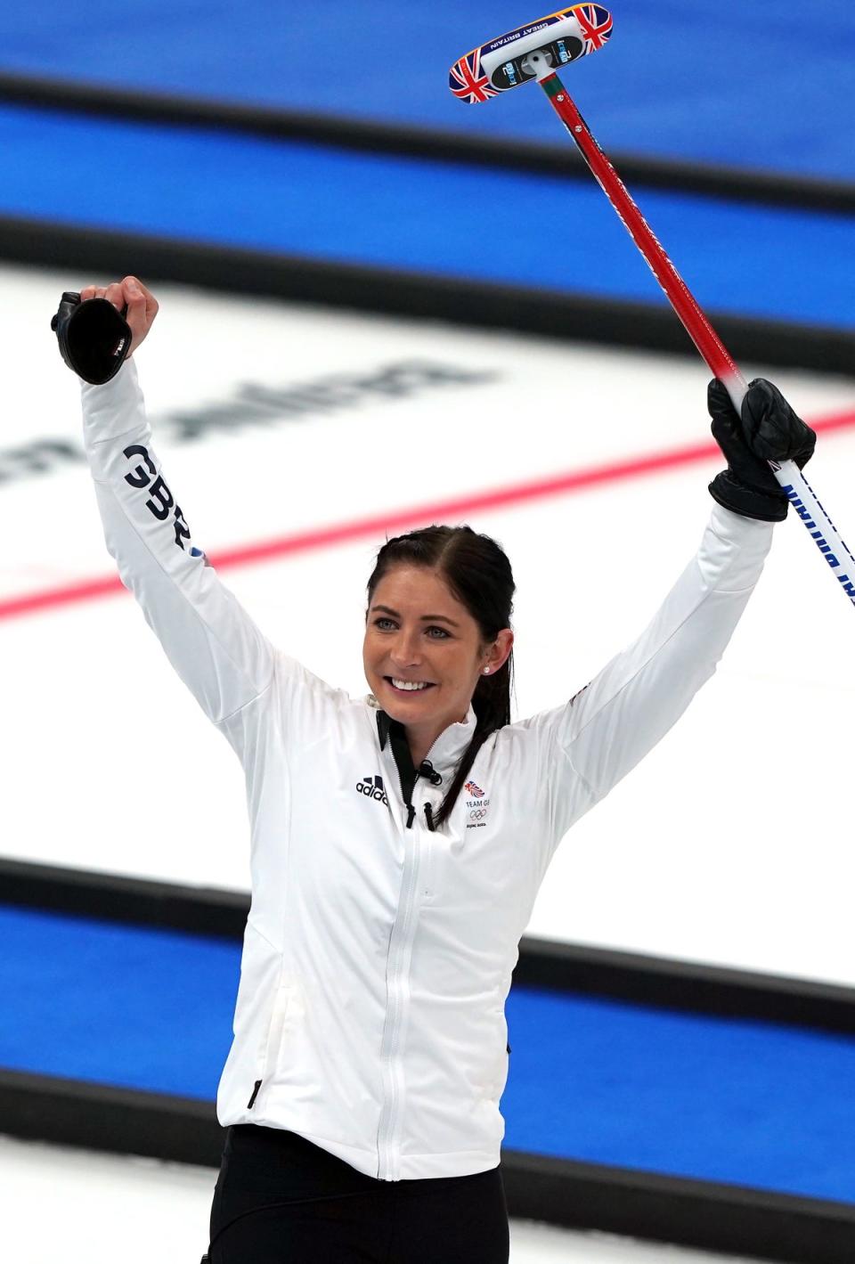 Eve Muirhead received some cycling tips (Andrew Milligan/PA) (PA Wire)