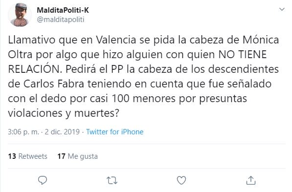 Indignación en las redes por los ataques contra Mónica Oltra tras la condena a su exmarido por abusar de una menor