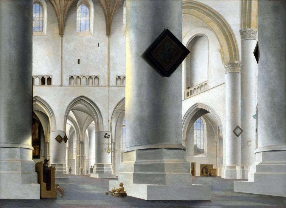 SAENREDAM, Pieter Jansz - The Interior of the Grote Kerk at Haarlem.