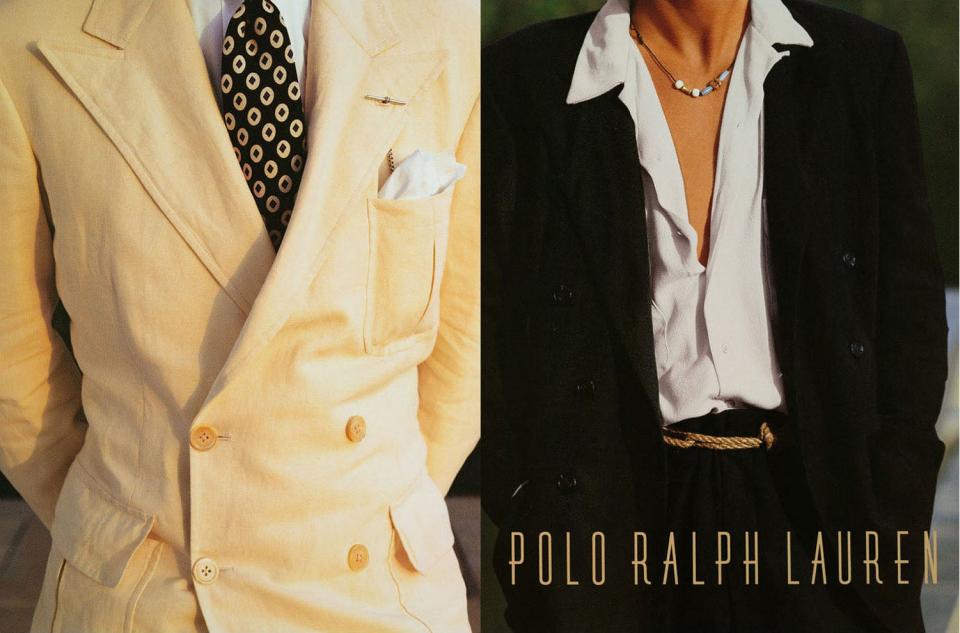 A '90s-era Polo Ralph Lauren ad, one of the peak fixations of the #OldMoneyAesthetic crowd on Instagram and TikTok.