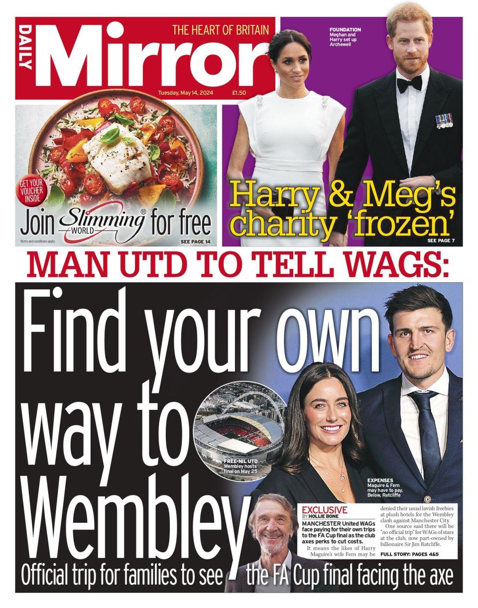 Daily Mirror: Find your own way to Wembley