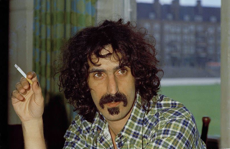 Frank Zappa, frontman of the Mothers of Invention, is shown enjoying a cigarette in Sept. 1972.