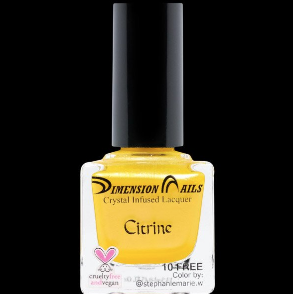 <p><a class="link " href="https://dimensionnails.com/product/citrine/" rel="nofollow noopener" target="_blank" data-ylk="slk:SHOP NOW;elm:context_link;itc:0;sec:content-canvas">SHOP NOW</a> </p><p>Vegan and inspired by animals and nature, Dimension Nails donates 5% of all their sales to animal charities, sanctuaries, and shelters. Infused with the energy of citrine, this color of the same name is the ray of sunshine you need in your beauty ritual.<br></p>