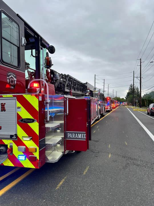 A truck fire and a separate blaze left several cats dead and led to the rescue of kittens on Apr. 27, 2024. (Courtesy: Gresham Fire)