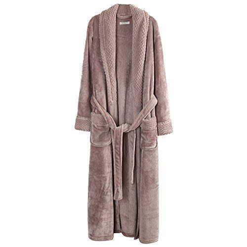 Plush Soft Warm Fleece Bathrobe