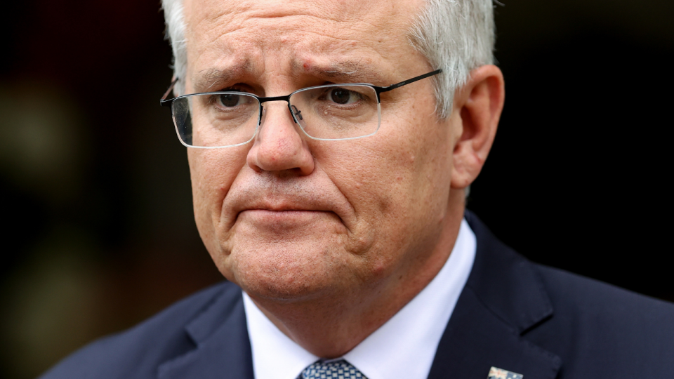 Prime Minister Scott Morrison looking concerned.