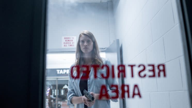 Alyssa Sutherland stars as Eve Copeland in Spike TV’s <em>The Mist,</em> based on a story by Stephen King.