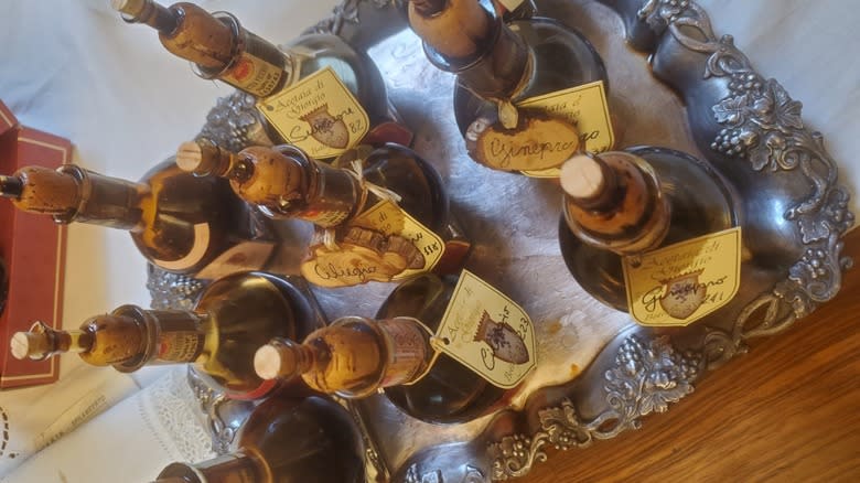 assorted bottles of balsamic vinegar