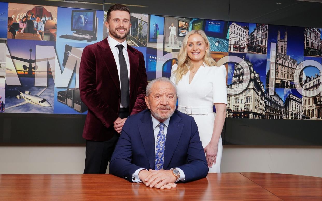 Phil, Lord Alan Sugar and Rachel