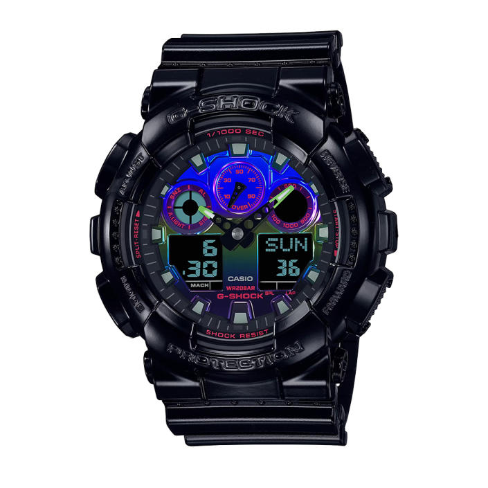 Casio G-Shock GA100RGB-1A watch