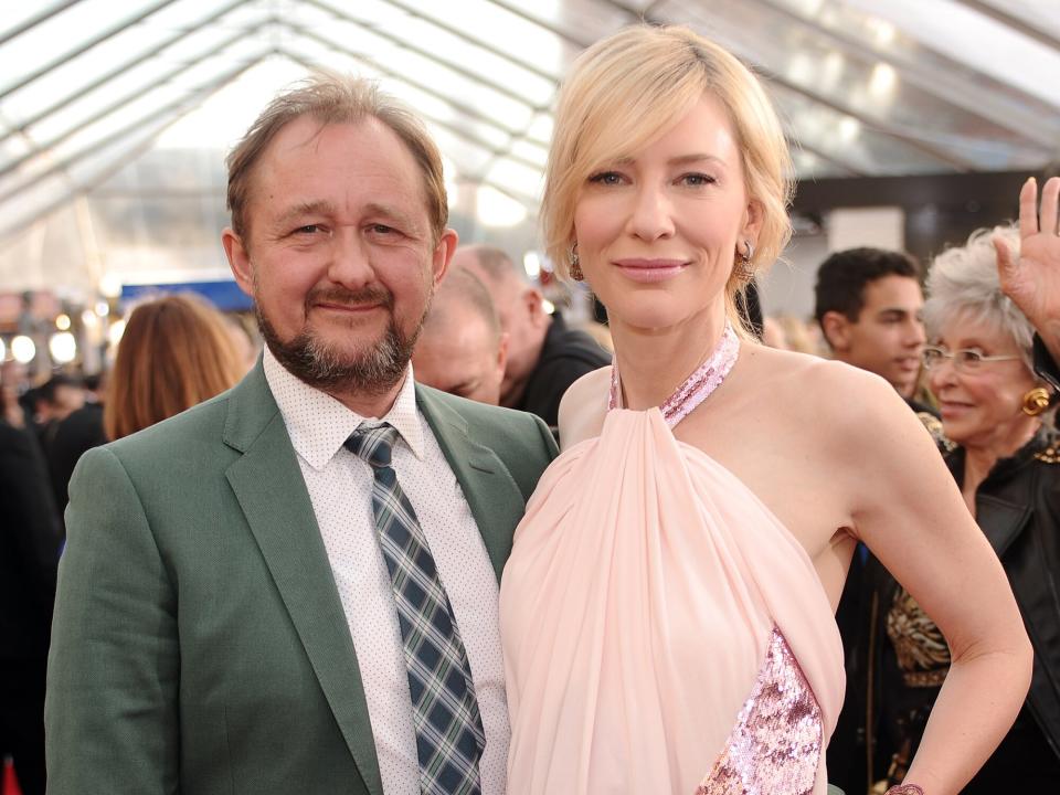 Andrew Upton and actress Cate Blanchett attends 20th Annual Screen Actors Guild Awards at The Shrine Auditorium on January 18, 2014 in Los Angeles, California