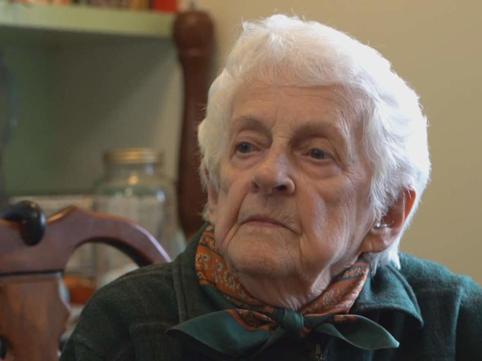 Doreen Koch, 92, is being sued by a North Vancouver developer who says her son agreed to sell him the 10-acre property that has been in their family for over 80 years.  (Tom Popyk/CBC News - image credit)