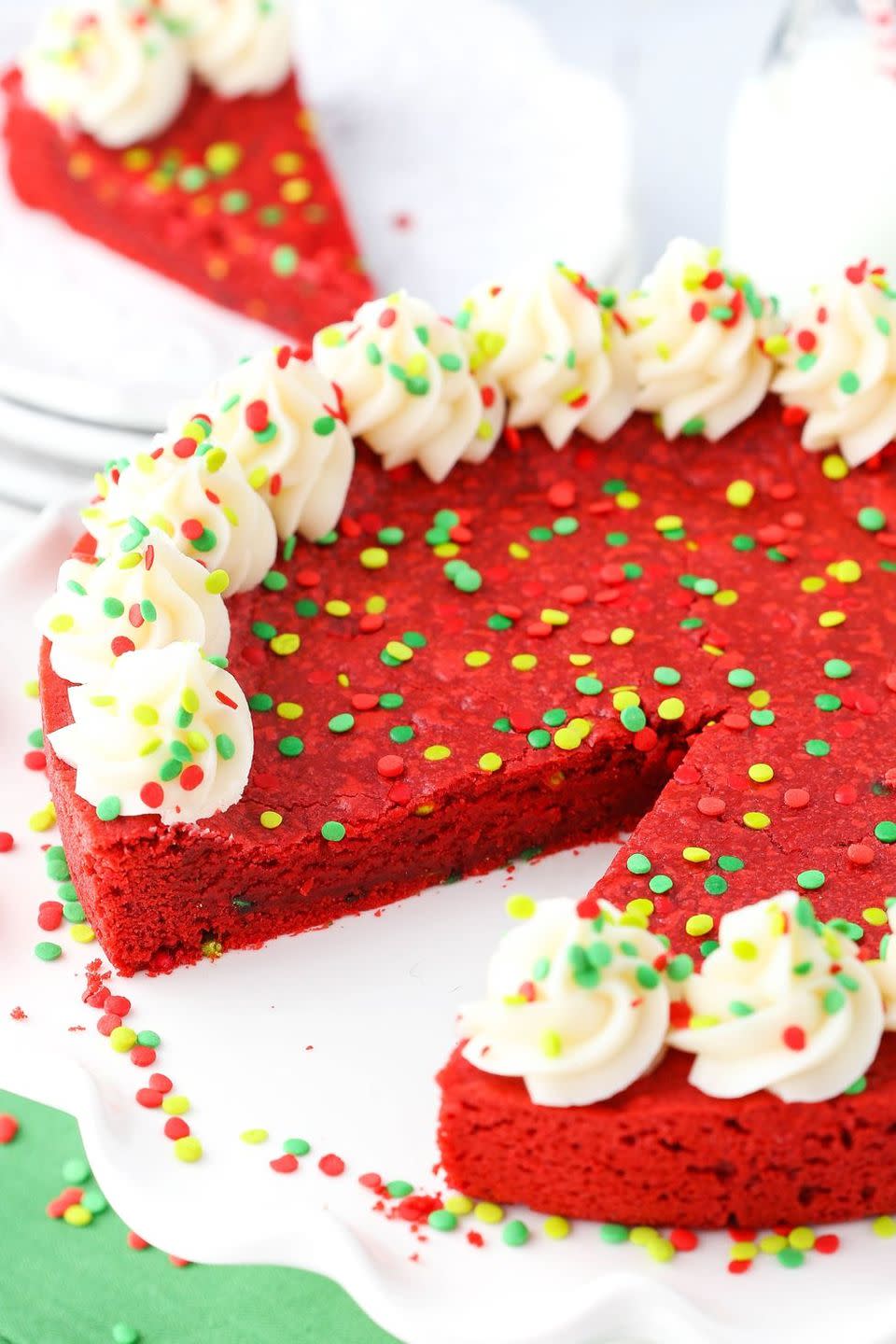 Red Velvet Cookie Cake