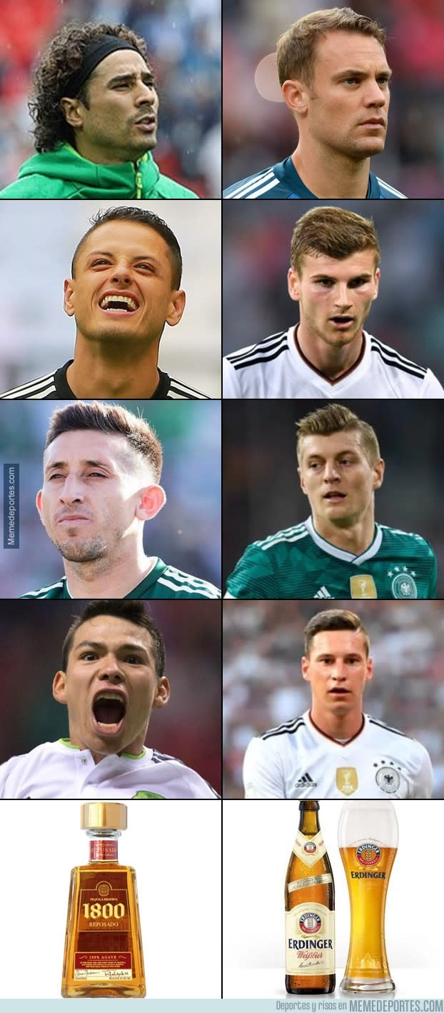 Memes Alemania vs México