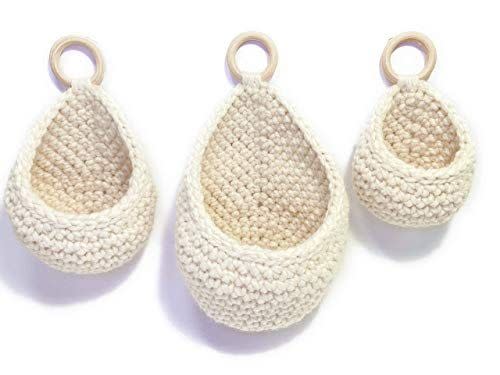 6) Crochet Hanging Baskets