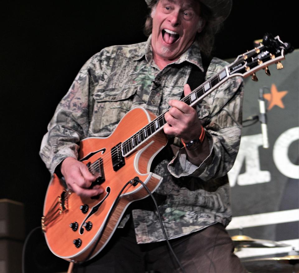No one who bought a ticket to Tuesday's ZZ Top concert in Abilene expected to see Ted Nugent or hear the rocker play "Cat Scratch Fever." "Did you miss me, Abilene?" he asked, all smiles.