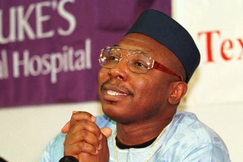 On December 20, 1998, Iyke Louis Udobi, pictured, and wife, Nkem Chukwu, welcomed the United States' only set of octuplets to be born alive in Houston. The smallest baby, a girl, died a week later. File Photo by James Nielsen/UPI