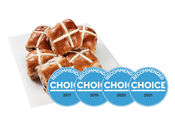 Coles hot cross buns