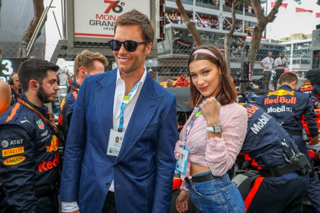 Bella and Tom Brady at Formula One - Celebrities F1 - 8