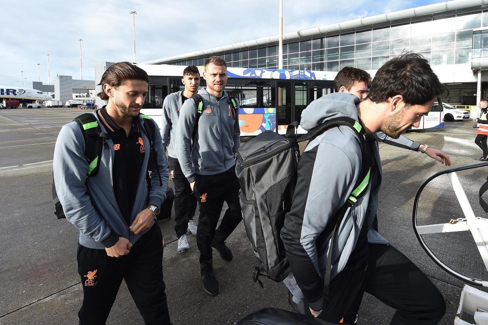 Champions League | Adam Lallana has travelled with the Liverpool squad to Sevilla: Liverpool FC via Getty Images