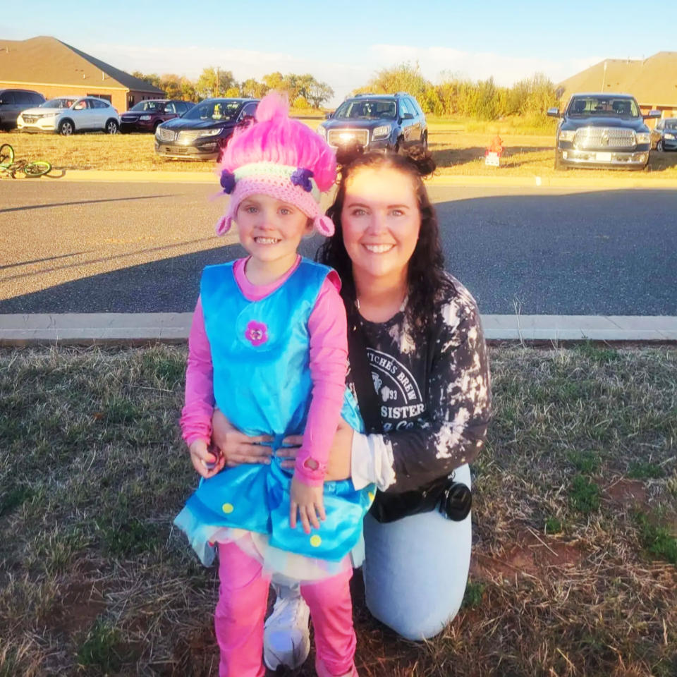 Shelby Templin and her daughter, Jade, pictured on Halloween day. (Courtesy Shelby Templin)