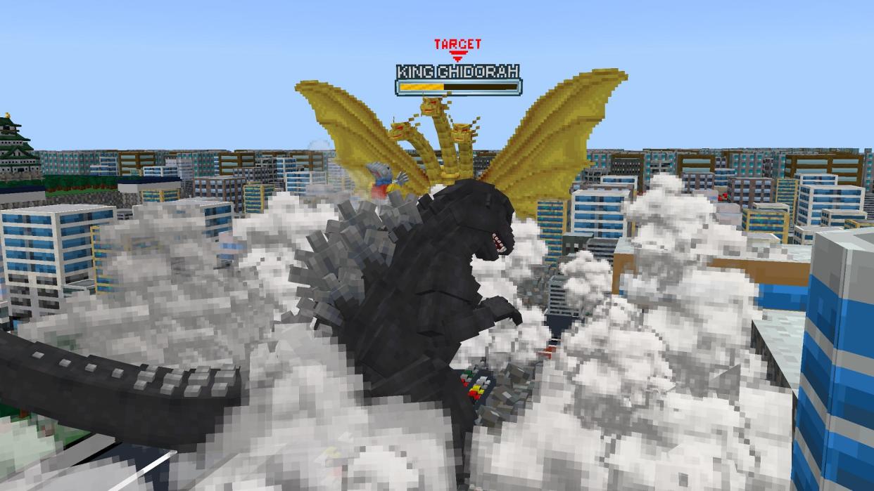  Minecraft Godzilla King Ghidorah. 