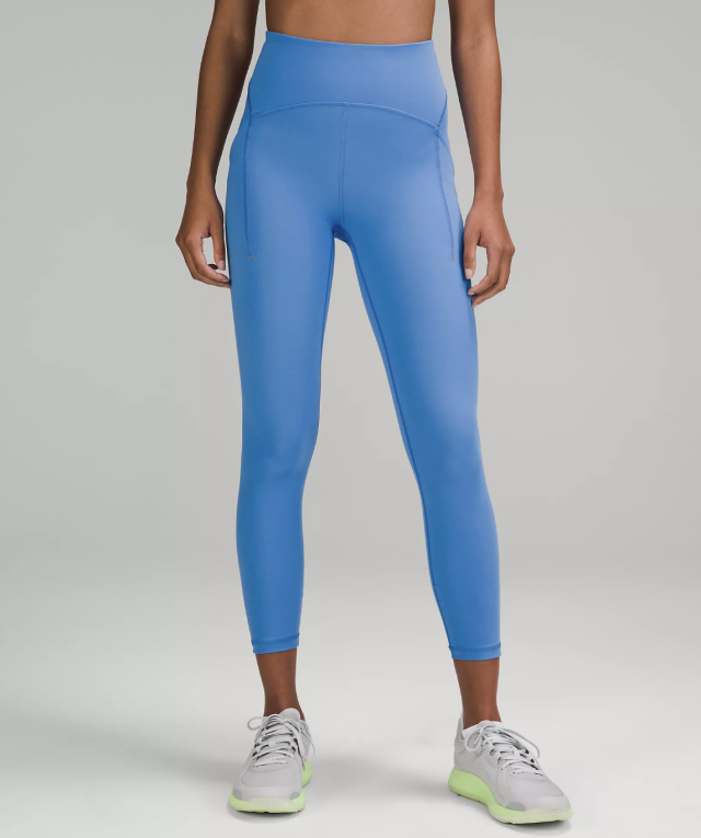 Lululemon Blue Align Crop Leggings High Rise Pants 4 - $71 - From