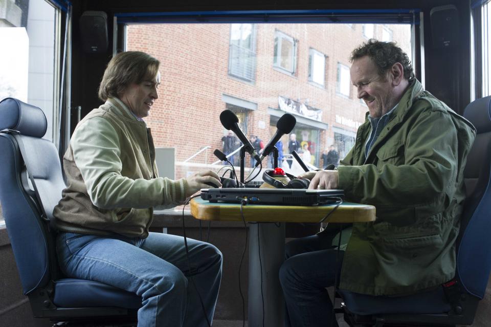 This image released by Magnolia Pictures shows Steve Coogan, left, and Colm Meaney in a scene from "Alan Partridge." (AP Photo/Magnolia Pictures, Nicola Dove)