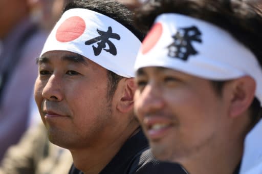 Japanese tennis fans at Wimbledon