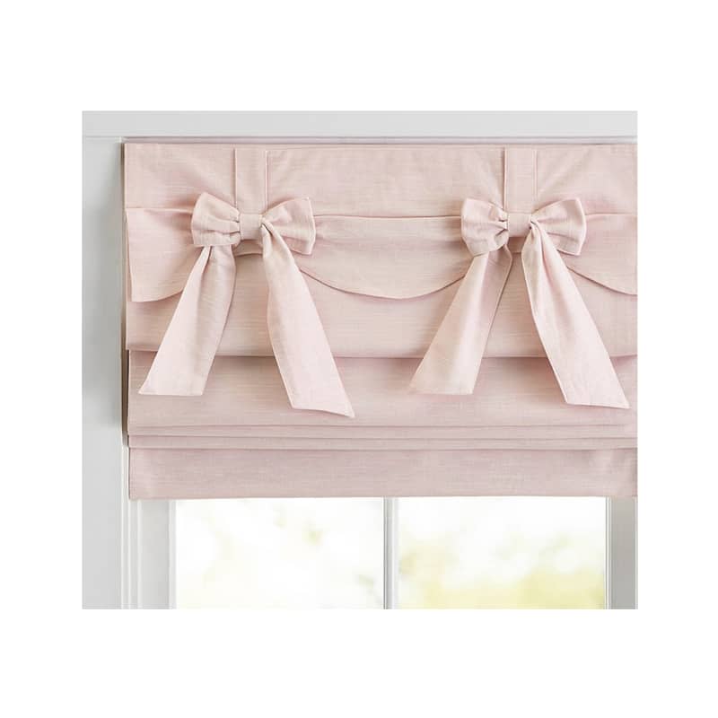 Evelyn Bow Valance Cordless Blackout Roman Shade