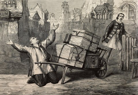 London, 1875: when luggage was still inconvenient - Credit: getty