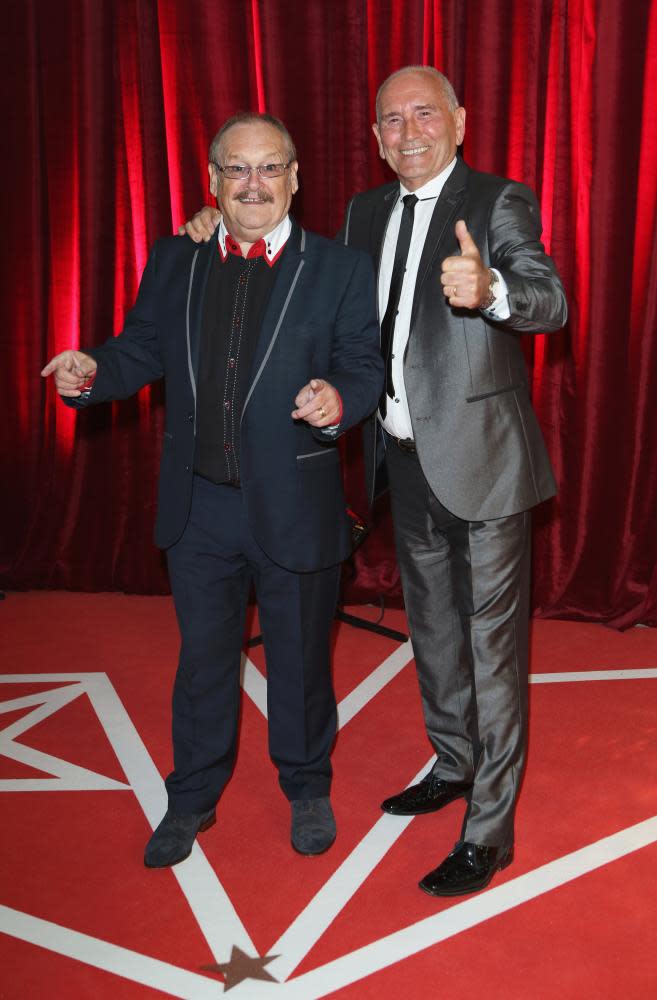 Bobby Ball and Tommy Cannon at the British Soap awards in 2013.
