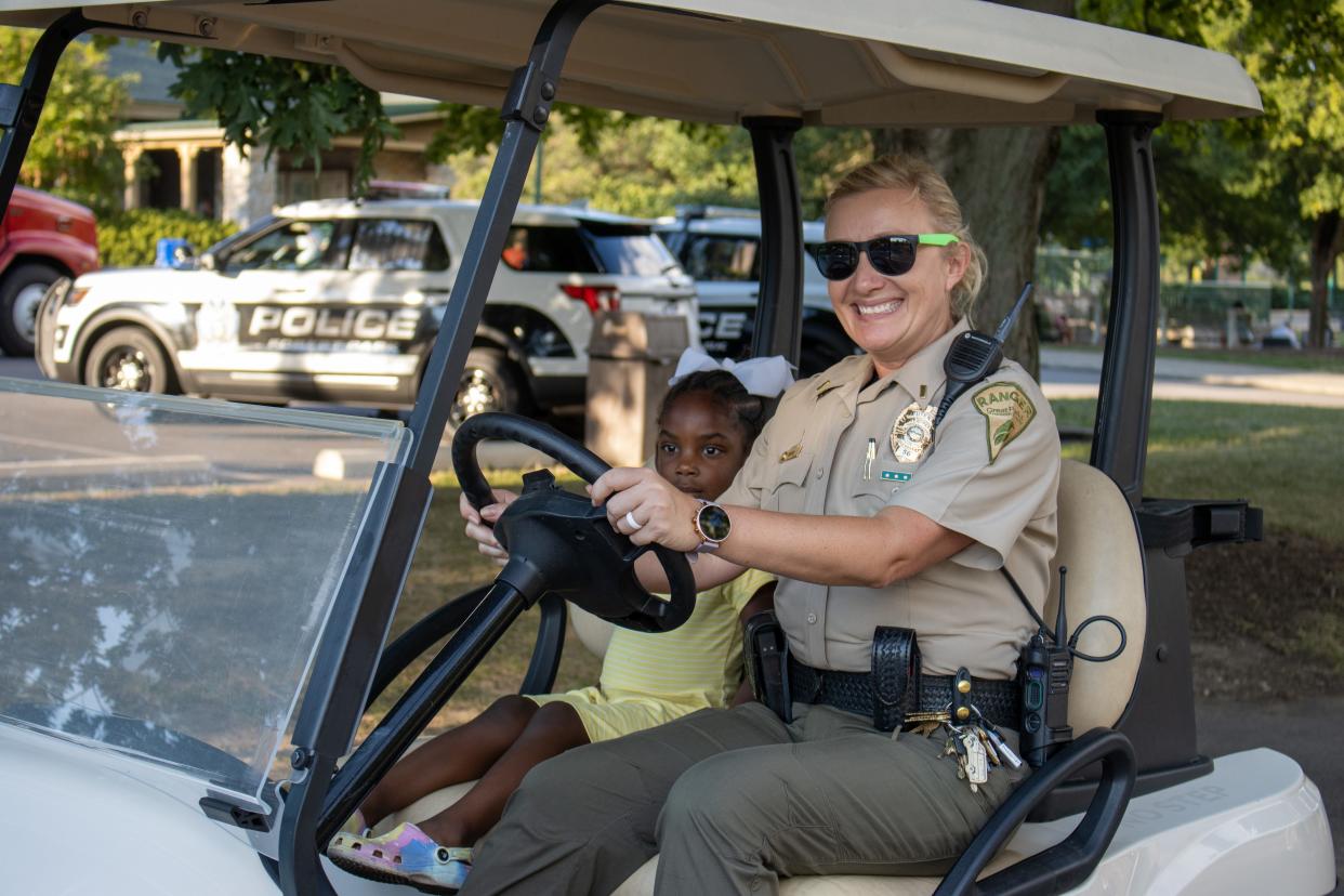 The Great Parks Rangers host National Night Out Aug. 15 at Winton Woods Harbor. Pictured: Great Parks National Night Out in 2022.