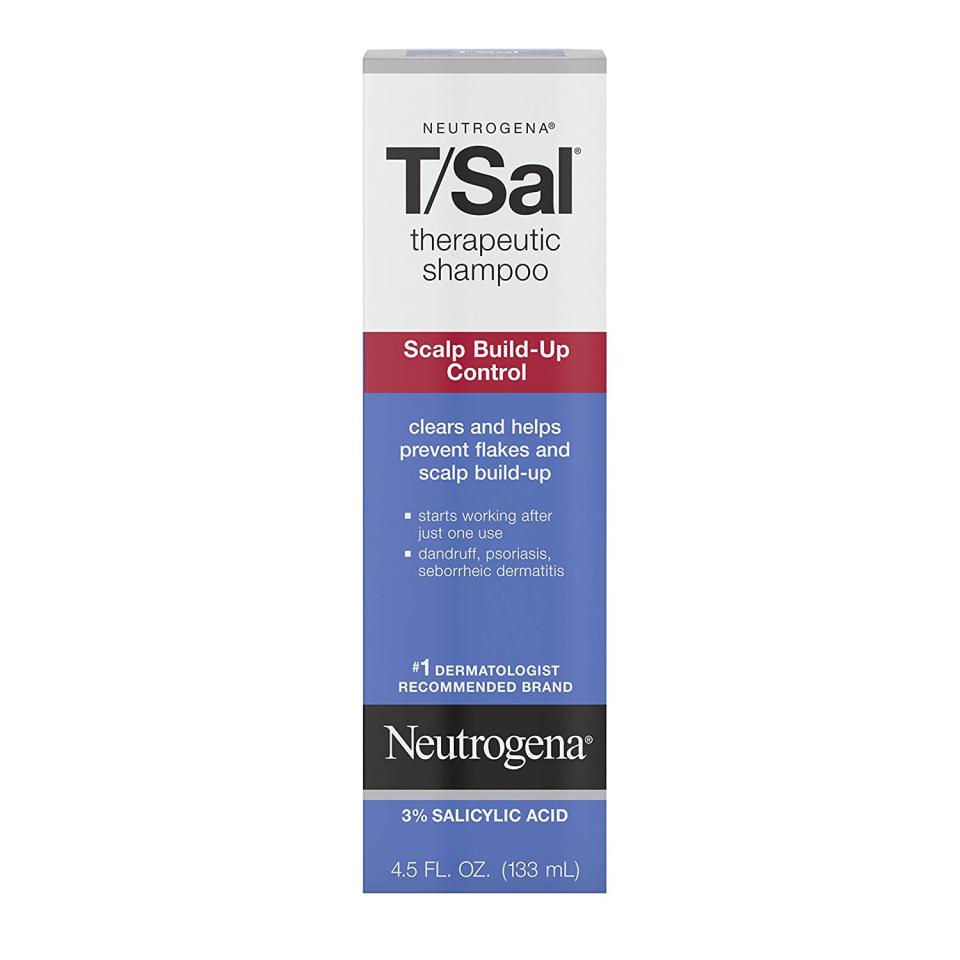 Neutrogena T/Sal Therapeutic Shampoo Scalp Build-Up Control; how to get rid of dandruff