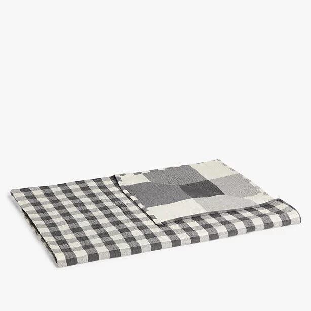 Gingham throw