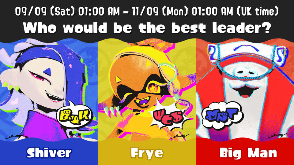 ¿A qué miembro de Deep Cut apoyarás en el próximo Splatfest de Splatoon 3??