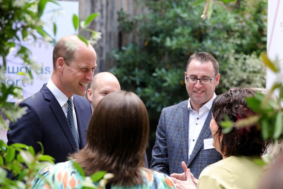 <p>Andrew Parsons / Kensington Palace</p> Prince William at a special event to mark the first year of Homewards
