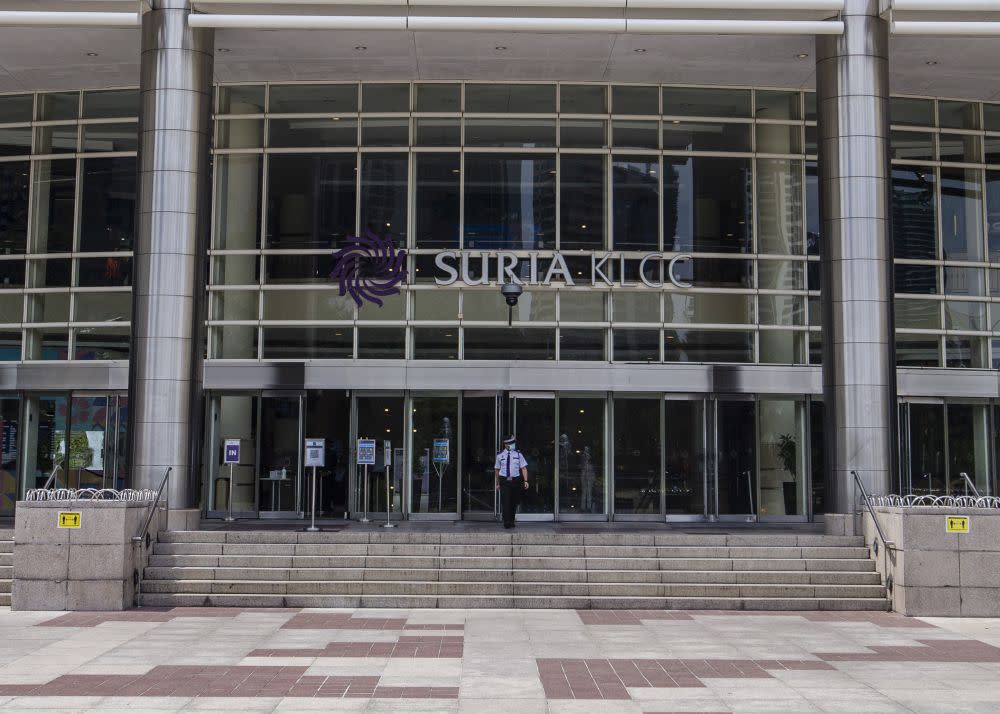 A general view of the Suria KLCC shopping mall in Kuala Lumpur October 20, 2020. — Picture by Firdaus Latif