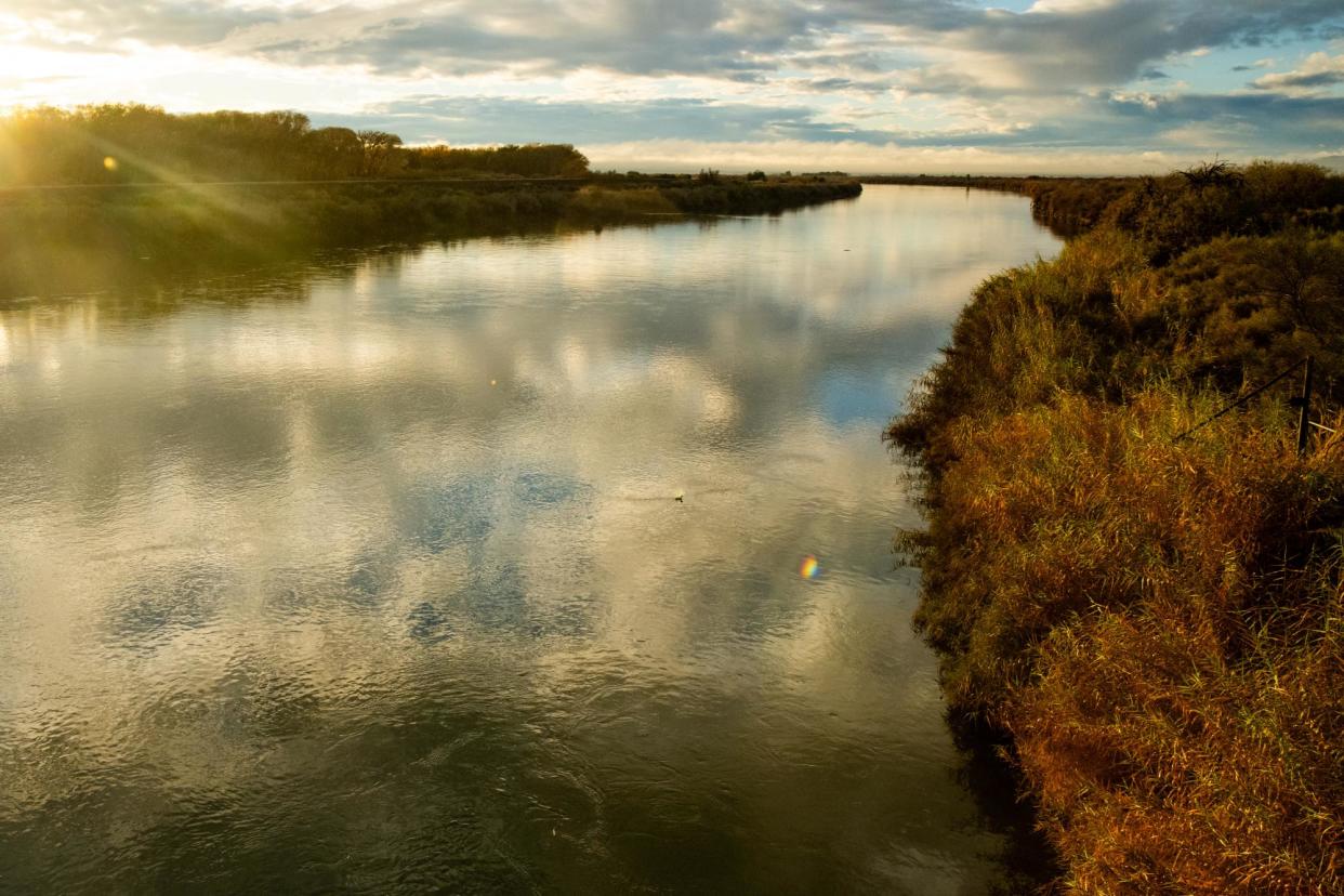 <span>The Colorado River near Cibola, Arizona, where Greenstone bought hundreds of acres.</span><span>Photograph: Caitlin O’Hara/The Guardian</span>