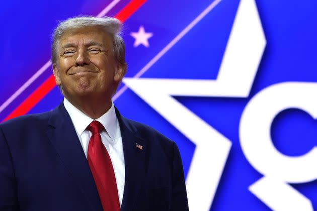 Former President Donald Trump at the Conservative Political Action Conference on March 4 in National Harbor, Maryland.