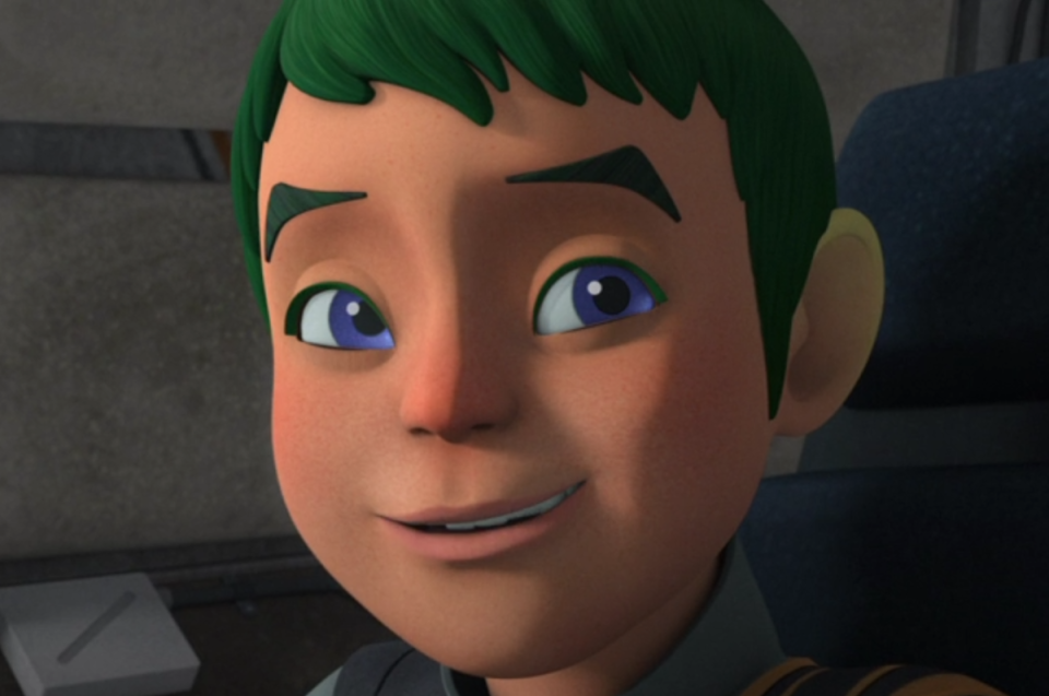 Jacen's first appearance in Rebels. Note the light green color of his ear as well.<p>Disney</p>