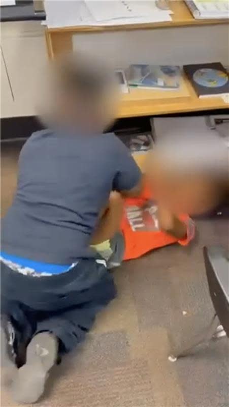 A lawsuit filed this week alleges an IPS teacher encouraged elementary students to fight and used his phone to make a video of the incident.