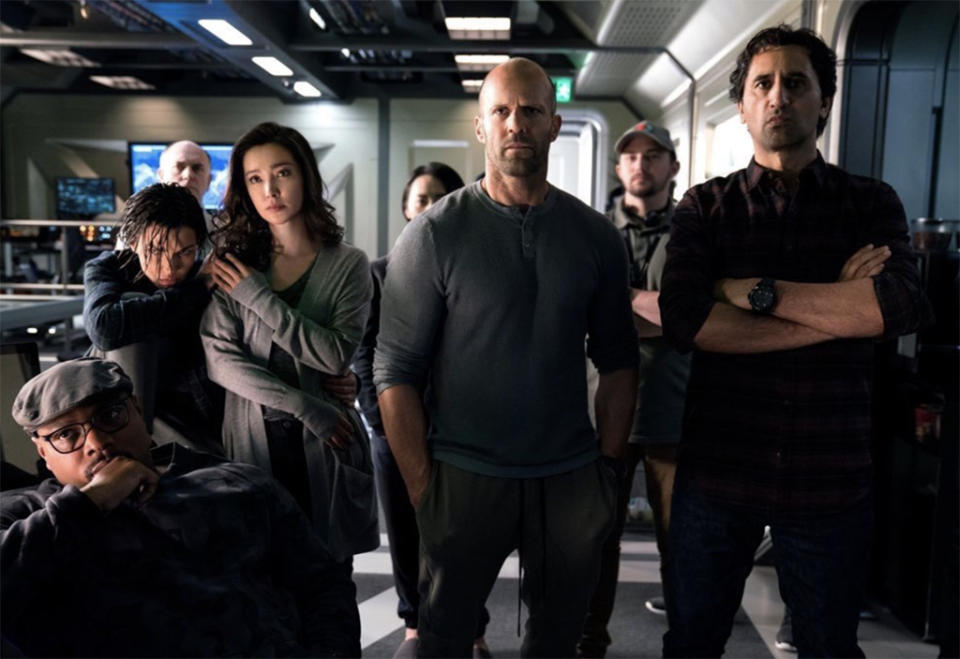<p>On paper it might sound a little hokey: Jason Statham and friends battle a Megalodon <span>— a </span>dino-size, (supposedly) extinct shark. But you really have to <a rel="nofollow noopener" href="https://www.go90.com/videos/5OCly8cOqdN" target="_blank" data-ylk="slk:watch the trailer;elm:context_link;itc:0;sec:content-canvas" class="link ">watch the trailer</a> for this summer actioner and tell us you’re not excited by the potential of its glorious B-movie bombasticism. (WB) </p>