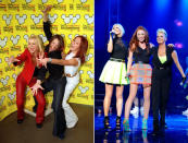 Big Reunion bands before and after: Atomic Kitten were fun and fiesty back in 2000 [left] and they haven't changed much in the last 13 years [right] Copyright [PA/Rex]