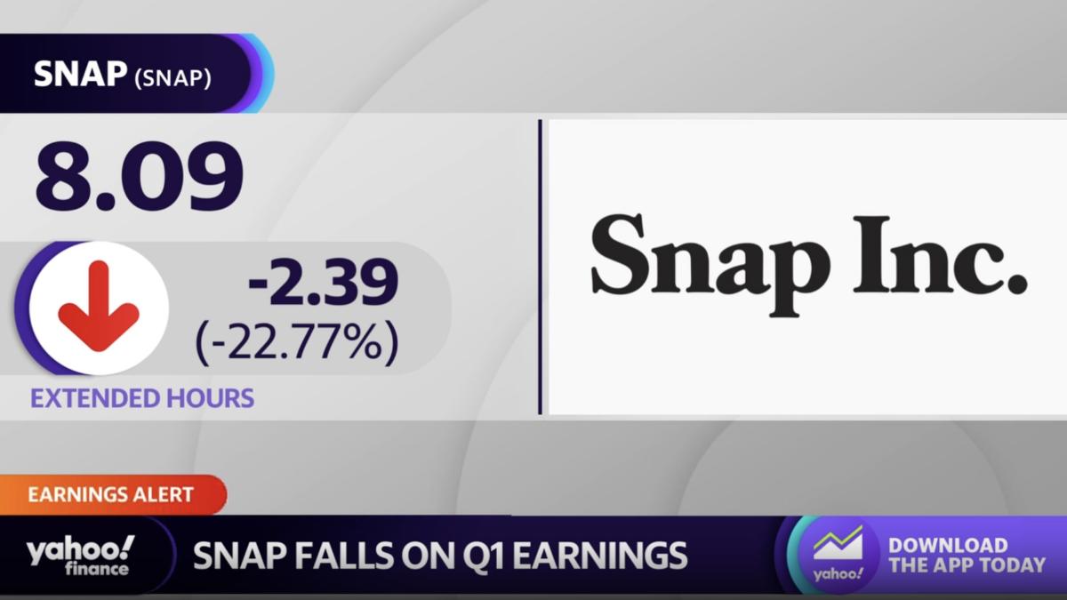 Snap stock sinks on Q1 earnings miss