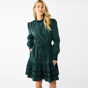 Draper James plaid dress