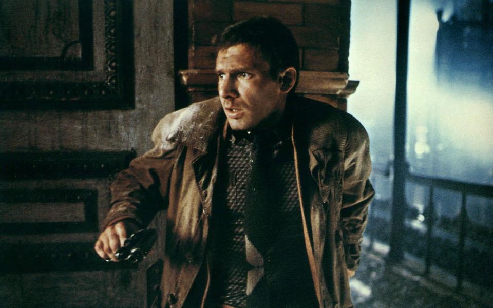 Harrison Ford in Blade Runner, which he found a 'slog' - Alamy